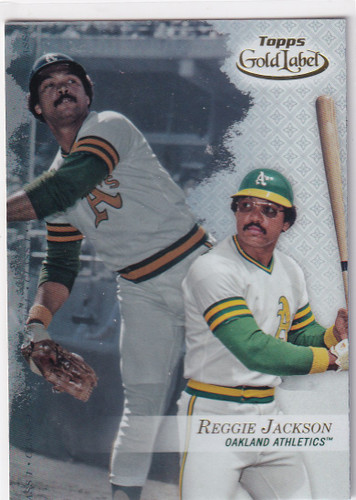 2017 TOPPS GOLD LABEL #92 REGGIE JACKSON CLASS 1- OAKLAND ATHLETICS