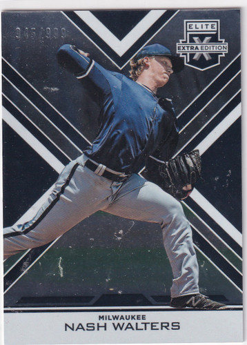 2016 ELITE EXTRA EDITION #10 NASH WALTERS /999- MILWAUKEE BREWERS