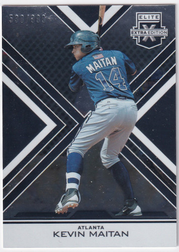 2016 ELITE EXTRA EDITION #148 KEVIN MAITAN /999- ATLANTA BRAVES