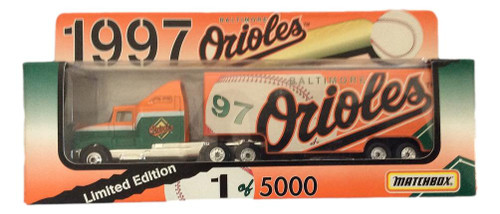 Matchbox 1997 1:80 Scale Tractor Trailer Baltimore Orioles Limited Edition 5000