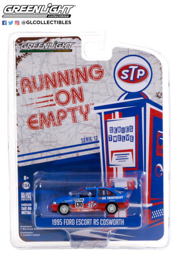 Greenlight 1:64 Running Empty SR 12 1995 Ford Escort RS Cosworth STP