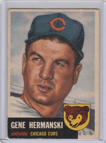 1953 Topps #179 Gene Hermanski Chicago Cubs VGEX