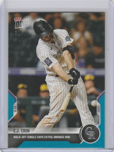 2021 Topps Now Parallel #380 C.J. CRON COLORADO ROCKIES 31/49