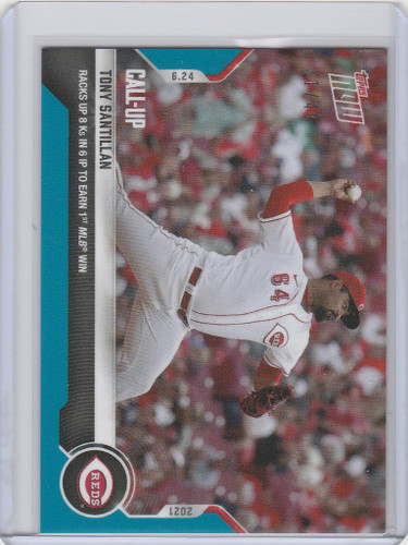 2021 Topps Now Parallel #407 TONY SANTILLAN CINCINNATI REDS 31/49