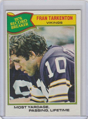 1977 Topps #454 Fran Tarkenton Minnesota Vikings NRMT