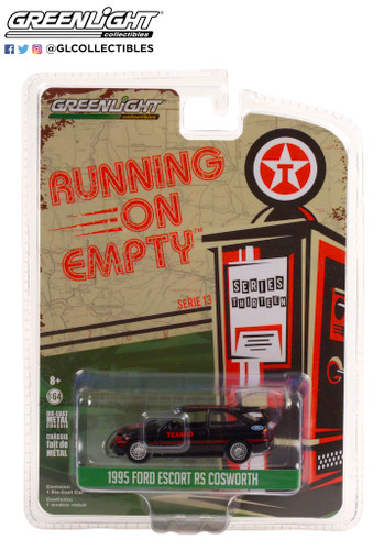Greenlight 1:64 Running Empty SR 13 1995 Ford Escort RS Cosworth Texaco