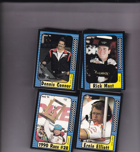 1991 Maxx Race Cards Complete 240 Card NASCAR set