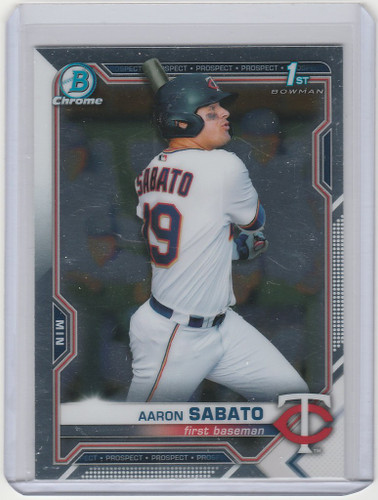 2021 Bowman Chrome #BC125 Aaron Sabato Minnesota Twins