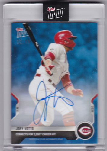 2021 Topps Now #665B Joey Votto Autograph Cincinnati Reds 2/49