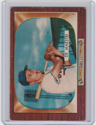 1955 Bowman #176 Joe De Maestri Kansas City A's EX