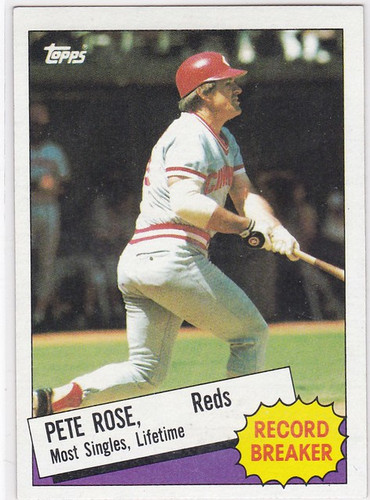 1985 Topps #6 Pete Rose Record Breaker Cincinnati Reds