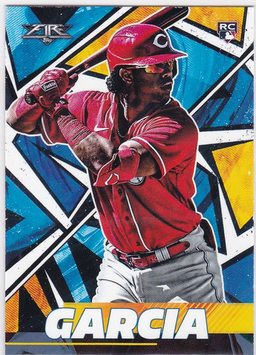 2021 Topps Fire #89 Jose Garcia RC Cincinnati Reds