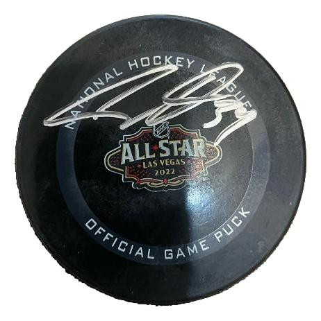 Austin Matthews Toronto Maple Leaf  Autographed 2022 NHL ASG Hockey Puck