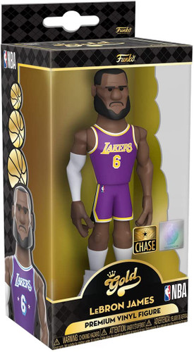 Funko Gold NBA LeBron James Los Angeles Lakers Premium Vinyl Figure CHASE