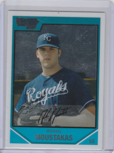 2007 Bowman Draft Chrome #BDDP53 Mike Moustakas Kansas City Royals