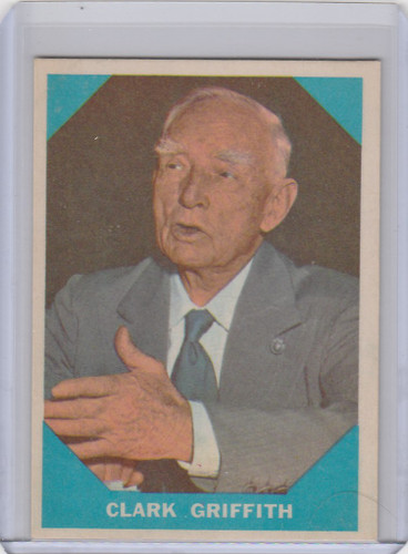 1960 Fleer Baseball Greats #15 Clark Griffith Washington Senators EXMT