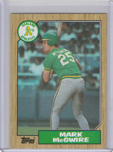 1987 Topps #366 Mark McGwire Oakland Athletics
