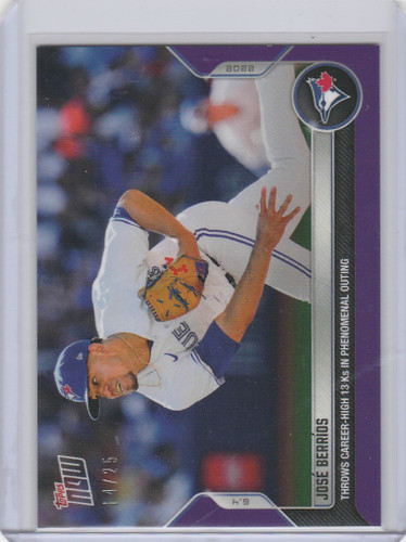 2022 TOPPS NOW PARALLEL #299 JOSE BERRIOS TORONTO BLUE JAYS 14/25
