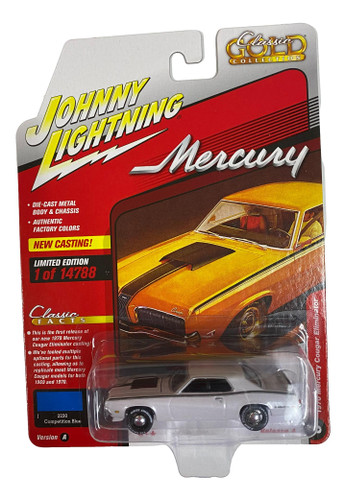 Johnny Lightning JLCG027 Classic Gold VER A 1970 Mercury Cougar Eliminator CHASE