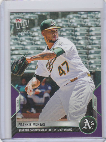 2022 TOPPS NOW PARALLEL #399 FRANKIE MONTAS OAKLAND ATHLETICS 12/25