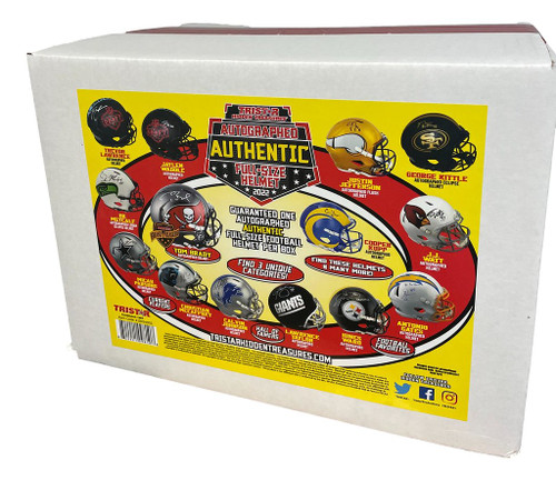 2022 Tristar Hidden Treasures Football Full Size Auto Helmet Box