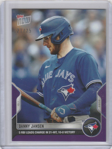 2022 TOPPS NOW PARALLEL #996 DANNY JANSON TORONTO BLUE JAYS 21/25