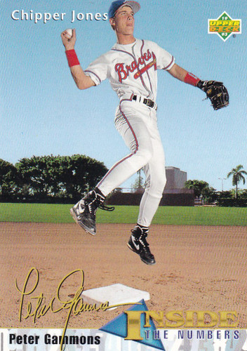 1993 UPPER DECK CHIPPER JONES ROOKIE CARD#459 NR-MINT ATLANTA BRAVES HOF