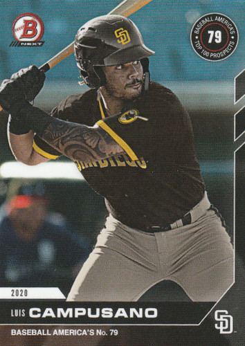 2020 Bowman Next Top Prospects #T24 Luis Campusano San Diego Padres