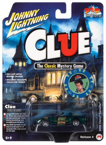 Johnny Lightning JLPC009 Pop Culture 2000 Chevy Corvette Clue
