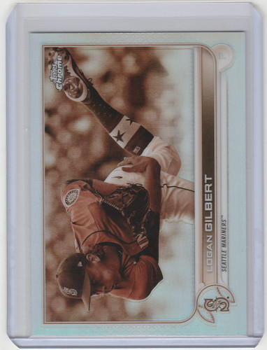 2022 Topps Chrome Sepia #211 Logan Gilbert - Seattle Mariners