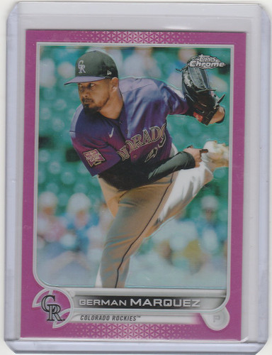 2022 Topps Chrome Pink #219 German Marquez - Colorado Rockies