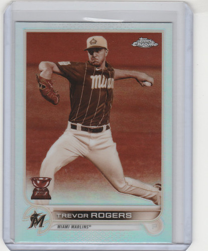 2022 Topps Chrome Sepia #15 Trevor Rogers - Miami Marlins