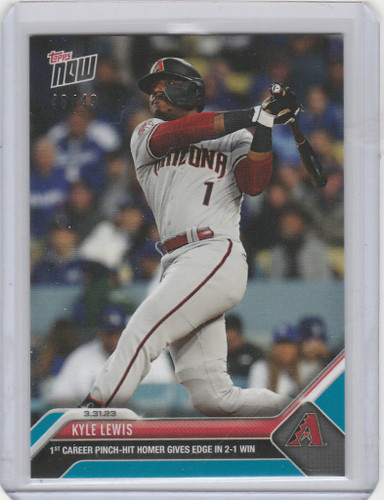 2023 TOPPS NOW PARALLEL #15 KYLE LEWIS PINCH HIT HR ARIZONA DIAMONDBACKS 48/49