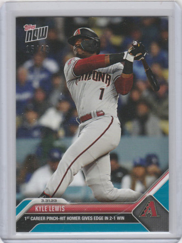 2023 TOPPS NOW PARALLEL #15 KYLE LEWIS PINCH HIT HR ARIZONA DIAMONDBACKS 15/49