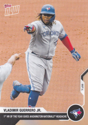 2020 TOPPS NOW #25 VLADIMIR GUERRERO JR TORONTO BLUE JAYS