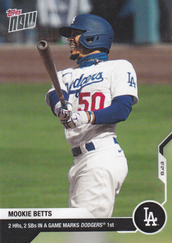 2020 TOPPS NOW #153 MOOKIE BETTS LOS ANGELES DODGERS