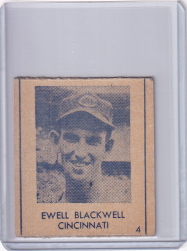 1948 R346 Blue Tint #4 Ewell Blackwell Cincinnati Reds