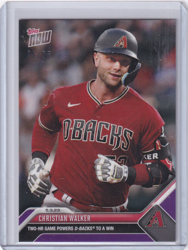 2023 TOPPS NOW PARALLEL #227 CHRISTIAN WALKER ARIZONA DIAMONDBACKS 6/25