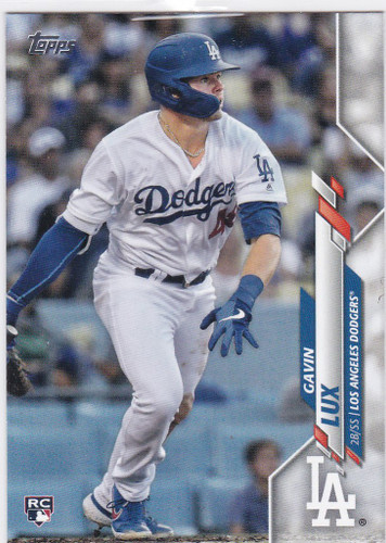 2020 Topps #292 Gavin Lux RC Los Angeles Dodgers