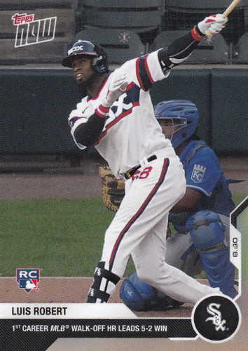 2020 TOPPS NOW #177 LUIS ROBERT CHICAGO WHITE SOX