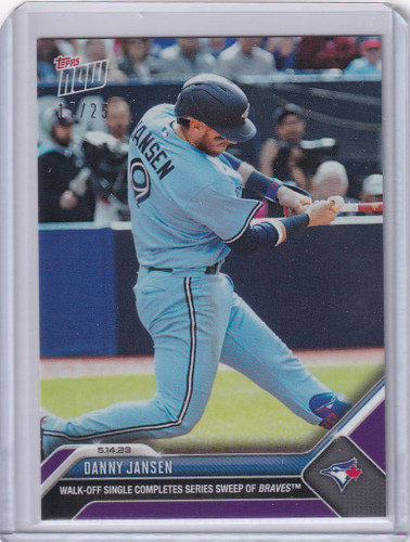 2023 TOPPS NOW PARALLEL #290 DANNY JANSEN TORONTO BLUE JAYS 17/25