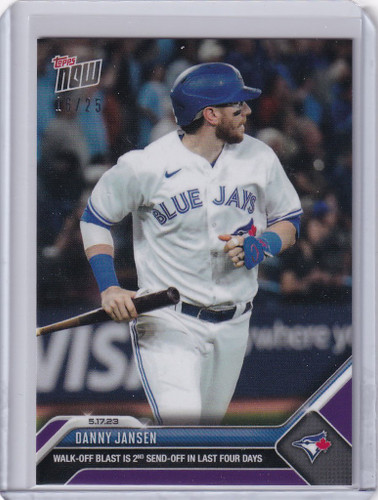 2023 TOPPS NOW PARALLEL #307 DANNY JANSEN TORONTO BLUE JAYS 16/25