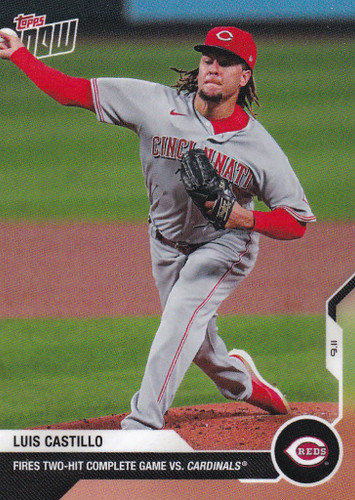 2020 TOPPS NOW #254 LUIS CASTILLO CINCINNATI REDS