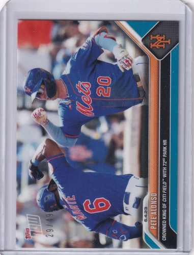 2023 TOPPS NOW PARALLEL #383 PETE ALONSO NEW YORK METS 29/49