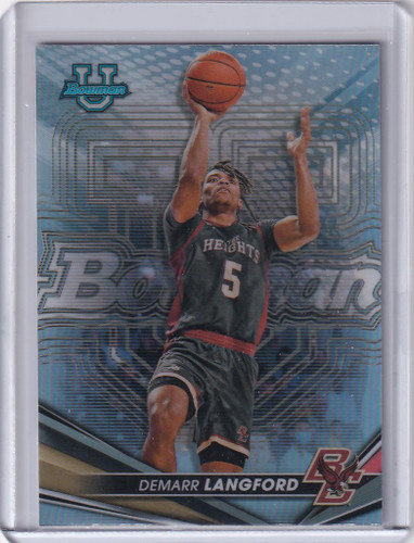 2022-23 Bowman University Best Basketball Refractor #16 Demarr Langford Boston