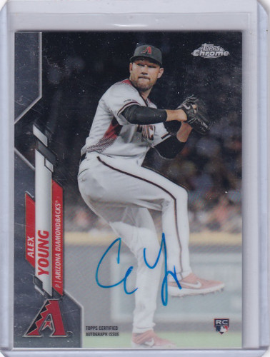 2020 Topps Chrome Auto RA-AY Alex Young Arizona Diamondbacks