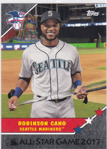 2017 Topps On Demand Robinson Cano All Star Black parallel 5/5 Seattle Mariners