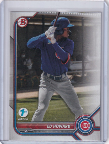 2022 Bowman 1st Edition #BPPF-64 Ed Howard Chicago Cubs