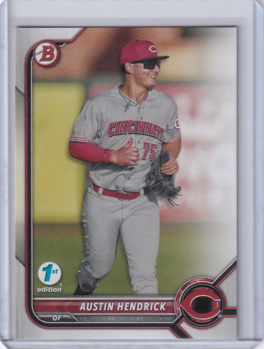 2022 Bowman 1st Edition #BPPF-33 Austin Hendrick Cincinnati Reds