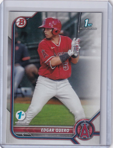 2022 Bowman 1st Edition #BPPF-123 Edgar Quero Angels